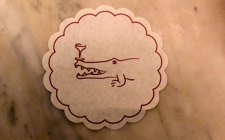 Le Crocodile Restaurant coaster